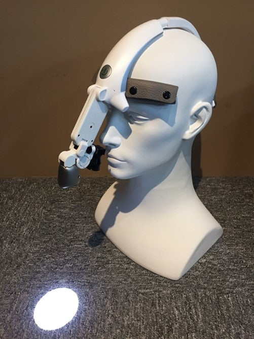 Head-Mounted Wireless Camera with Cordless LED Headlamp