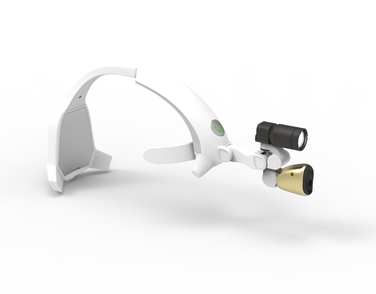 Head-Mounted Wireless Camera with Cordless LED Headlamp